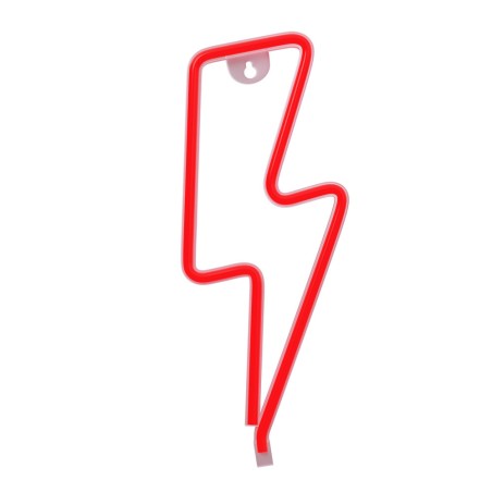 Luz Neon Forever Light Neon LED Bolt Red- Funciona a Pilas y USB