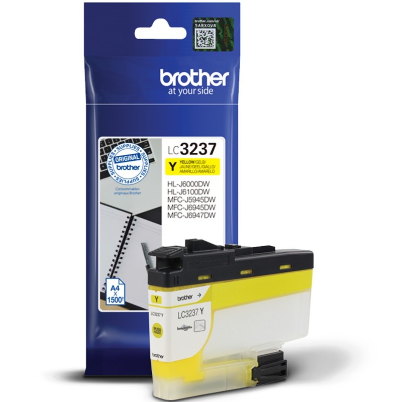 Cartucho tinta brother lc3237y amarillo 1500