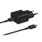 Cargador de Pared Samsung EP-T2510XBEGEU- 1xUSB Tipo-C + Cable USB Tipo-C- 25W