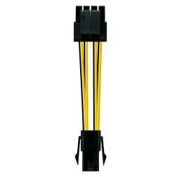 Cable de Alimentación Microprocesador Nanocable 10-19-1401- Molex -4+4 PIN Macho - Molex 4 PIN Hembra- 15cm