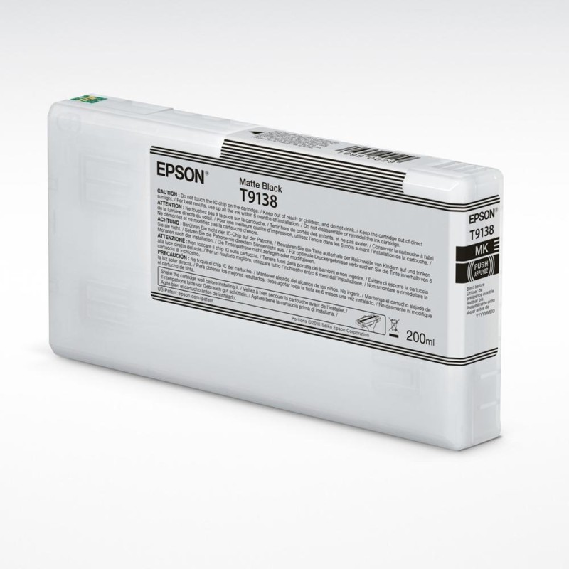 Cartucho tinta epson t9138 negro mate