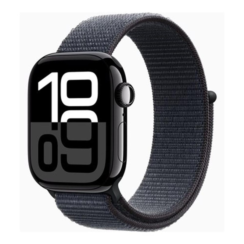 Apple Watch Series 10- GPS- 42mm- Caja de Aluminio Negro Azabache - Correa Loop Deportiva Tinta