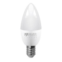 Bombilla led silver electronic eco vela