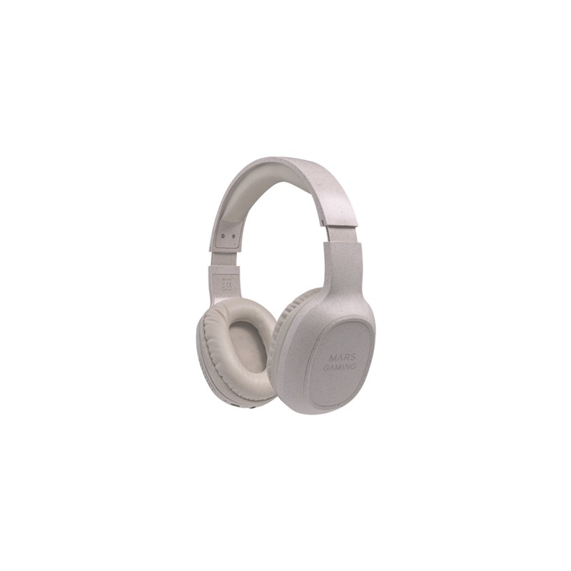 Auriculares Inalámbricos Mars Gaming MHW-ECO- con Micrófono- Bluetooth- Jack 3-5- Gris