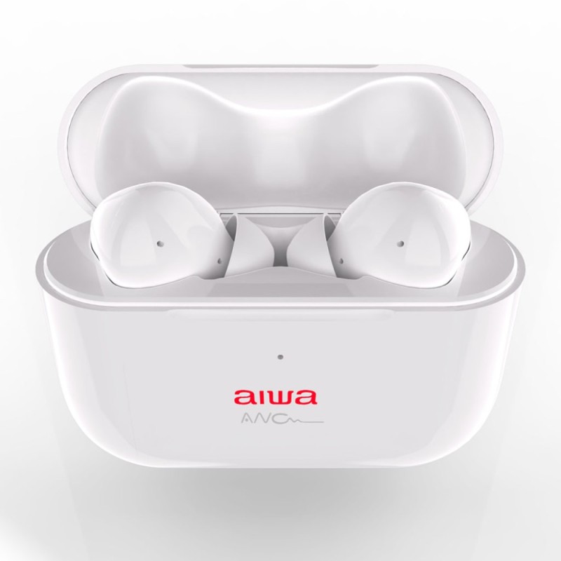 Auriculares Bluetooth Aiwa EBTW-888ANC con estuche de carga- Autonomía 4h- Blancos