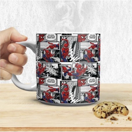 Taza xl paladone spider - man página comic