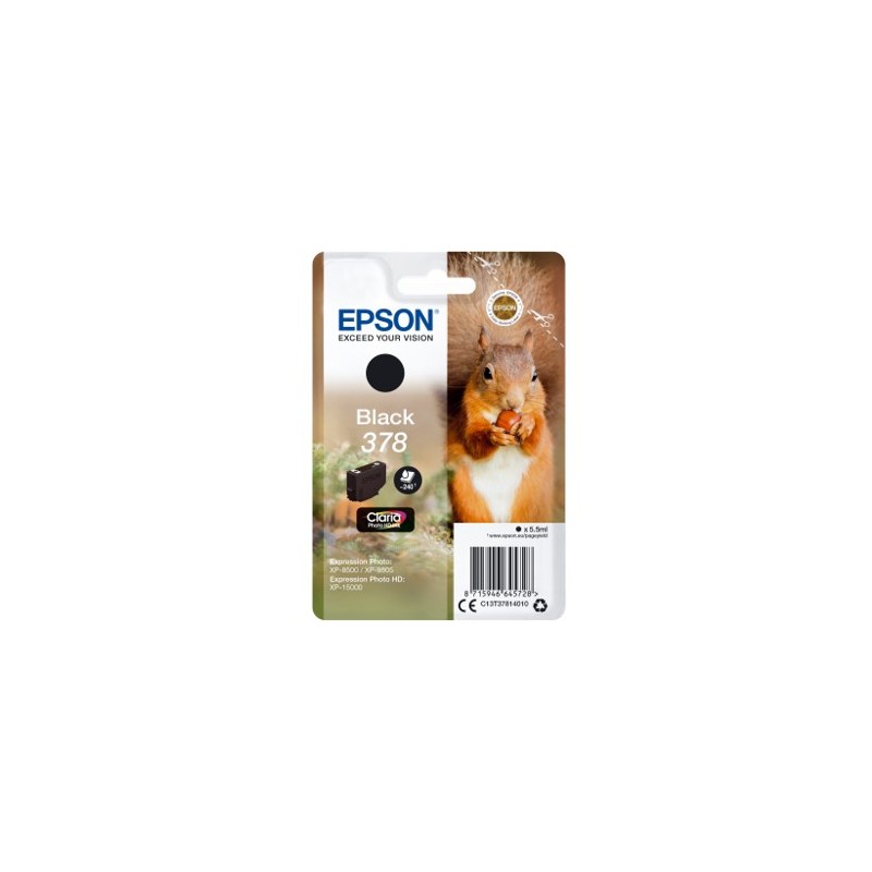 Cartucho tinta epson c13t37814010 singlepack negro