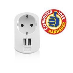 Cargador usb ewent 2 puertos 155w