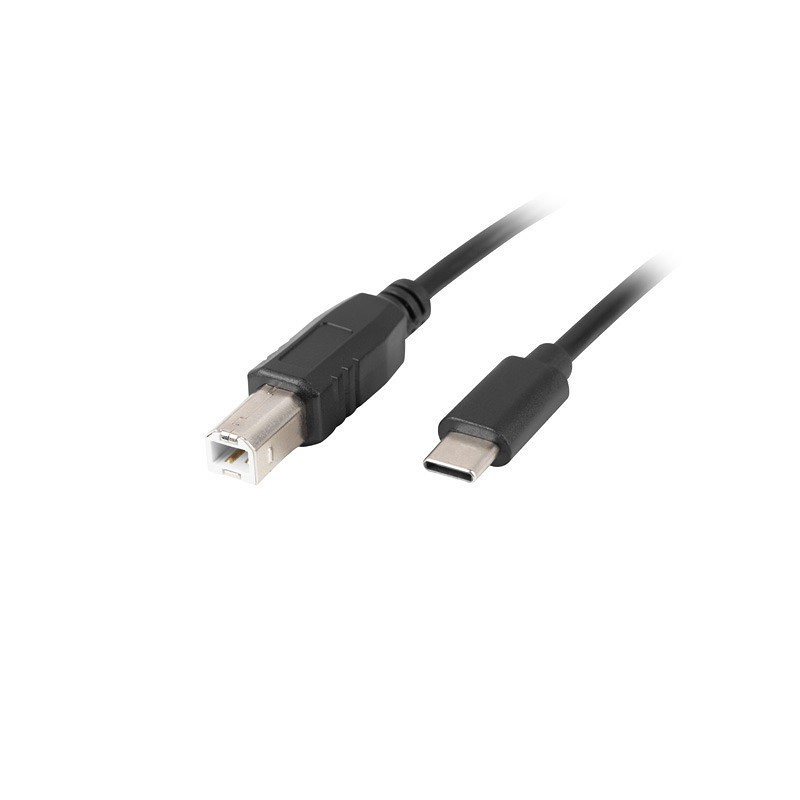 CABLE USB LANBERG USB-C M A USB-B M 2-0 1-8M FERRITA NEGRO