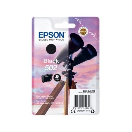 Cartucho tinta epson 502 c13t02v14010 negro