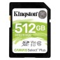 Tarjeta memoria sdxc 512gb kingston canvas