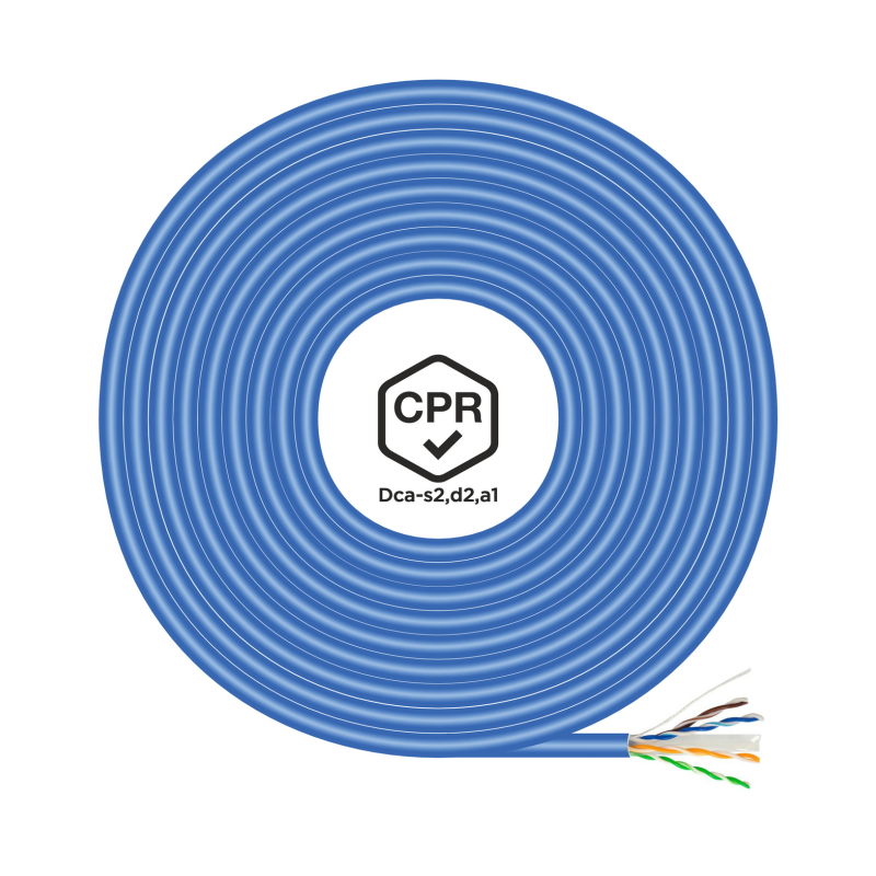 BOBINA CABLE RED AISENS RJ45 LSZH CPR Dca CAT-6 UTP 100M AZUL BOBINA CABLE RED AISENS RJ45 LSZH CPR Dca CAT-6 UTP 100M AZUL