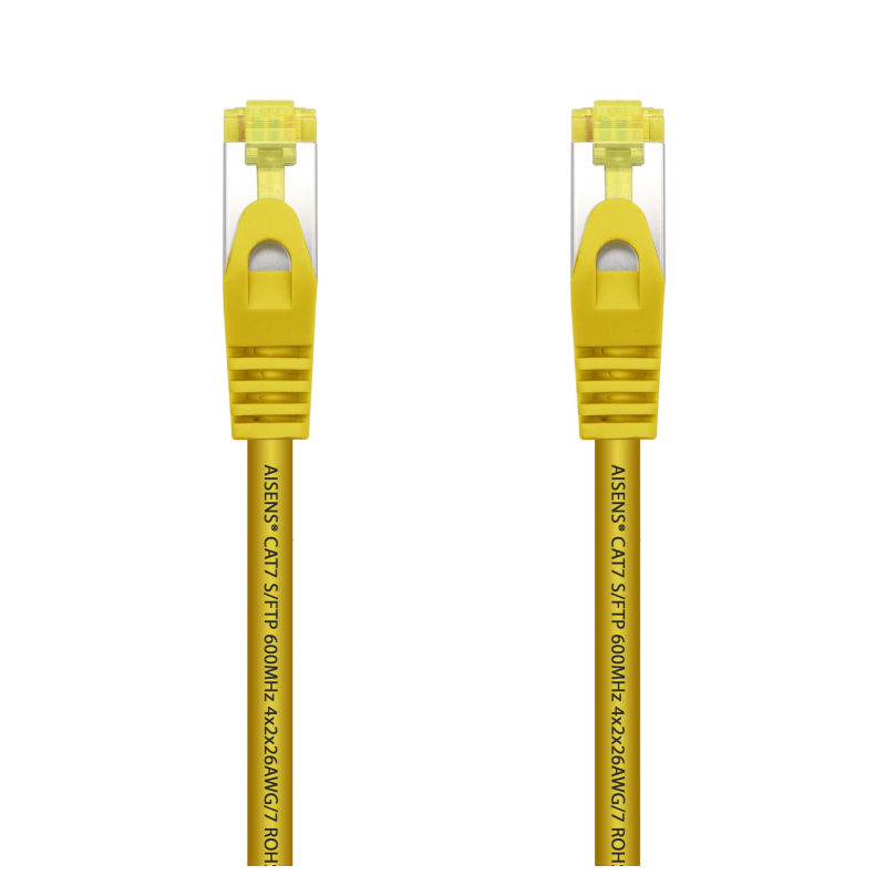 CABLE RED AISENS LATIGUILLO RJ45 LSZH CAT-7 SFTP PIMF 1-0M AMARILLO CABLE RED AISENS LATIGUILLO RJ45 LSZH CAT-7 SFTP PIMF 1-0M AMARILLO