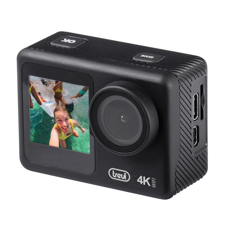 CAMARA DEPORTIVA 4K TREVI GO 2550 4K WI-FI INCLUIDA CARCASA SUBACUATICA 30M CAMARA DEPORTIVA 4K TREVI GO 2550 4K WI-FI INCLUIDA CARCASA SUBACUATICA 30M