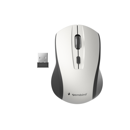 RATON GEMBIRD INALAMBRICO BLANCO-NEGRO 4 BOTONES