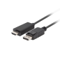 CABLE LANBERG DISPLAYPORT A HDMI MACHO-MACHO 1-8M CABLE LANBERG DISPLAYPORT A HDMI MACHO-MACHO 1-8M