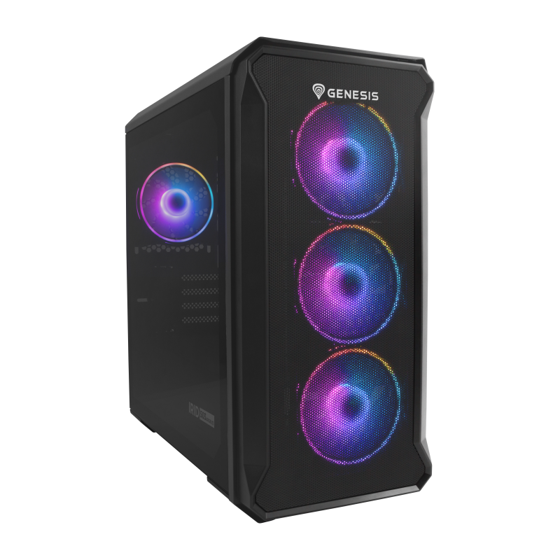 CAJA GAMING GENESIS IRID 503 ARGB V2 MATX MINITORRE 1XUSB3-0 2XUSB2-0 BK SIN PSU
