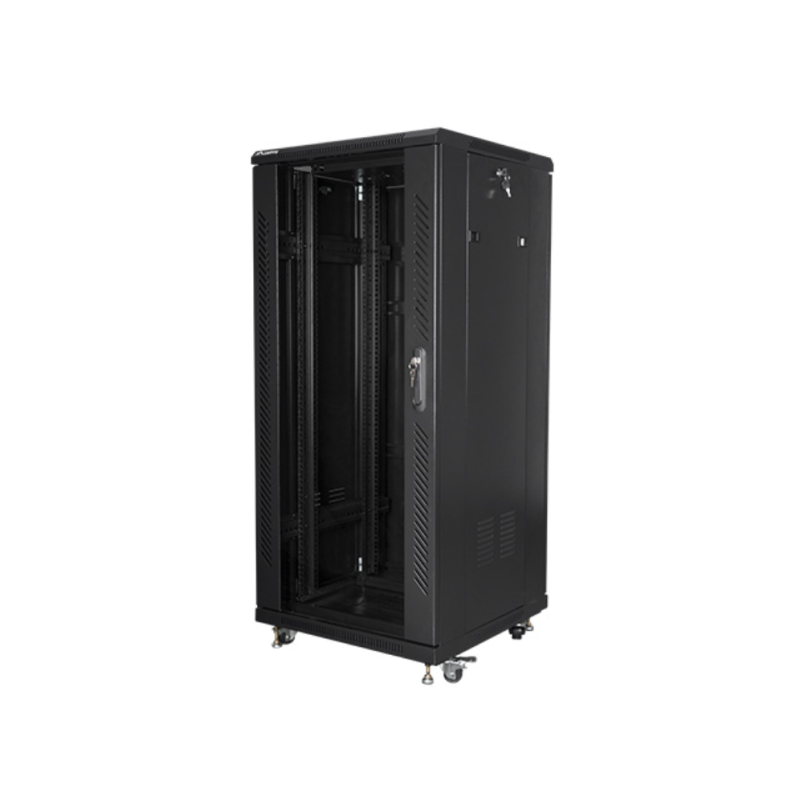 ARMARIO LANBERG RACK 19" 27U 600X600 FLAT PACK BLACK NEGRO ARMARIO LANBERG RACK 19" 27U 600X600 FLAT PACK BLACK NEGRO
