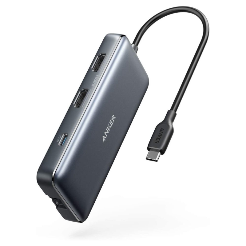 HUB USB ANKER TIPO C A 2xUSB 3-0 2xHDMI 1xSD+microSD 1xETHERNET 1xTIPO C NEGRO HUB USB ANKER TIPO C A 2xUSB 3-0 2xHDMI 1xSD+microSD 1xETHERNET 1xTIPO C NEGRO