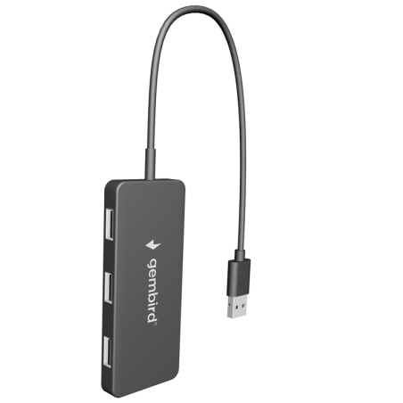 HUB USB GEMBIRD 2-0 4 PUERTOS NEGRO