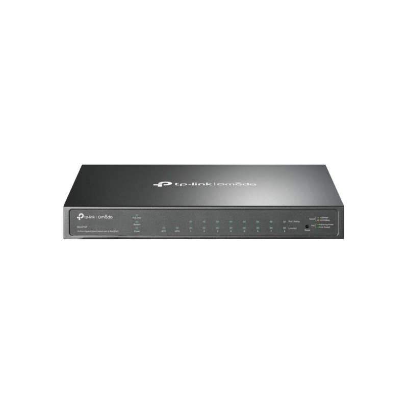 SWITCH TP LINK OMADA TL-SG2210P - L2, 8x1G, 2xSFP, 61W SWITCH TP LINK OMADA TL-SG2210P - L2, 8x1G, 2xSFP, 61W