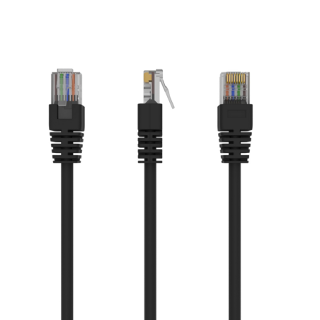 CABLE RED GEMBIRD UTP CAT5E MOLDEADO 0,25M NEGRO