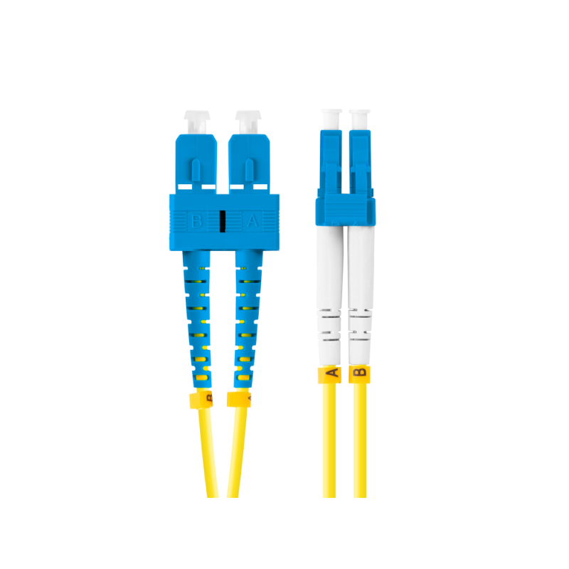 CABLE DE FIBRAOPTICA LANBERG 2M MONO SC-UPC-LC-UPC DUPLEX G657A1 LSZH AMARILL CABLE DE FIBRAOPTICA LANBERG 2M MONO SC-UPC-LC-UPC DUPLEX G657A1 LSZH AMARILL