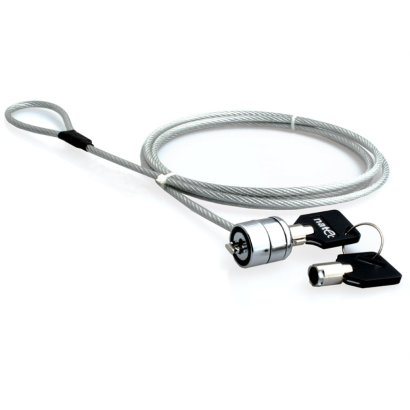 CABLE SEGURIDAD NATEC LOBSTER 1-8 M PARA PORTATIL CON LLAVE CABLE SEGURIDAD NATEC LOBSTER 1-8 M PARA PORTATIL CON LLAVE