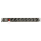 REGLETA RACK GEMBIRD 1U 16A 8 TOMAS NEGRO 3 M CON INTERRUPTOR REGLETA RACK GEMBIRD 1U 16A 8 TOMAS NEGRO 3 M CON INTERRUPTOR
