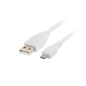 CABLE USB LANBERG 2-0 MACHO-MICRO USB MACHO 1M BLANCO CABLE USB LANBERG 2-0 MACHO-MICRO USB MACHO 1M BLANCO