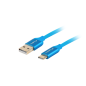 CABLE USB LANBERG 2-0 MACHO-USB C MACHO QUICK CHARGE 3-0 1M AZUL CABLE USB LANBERG 2-0 MACHO-USB C MACHO QUICK CHARGE 3-0 1M AZUL