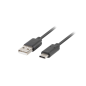 CABLE LANBERG USB C MACHO A USB A 3-1 MACHO 1-8M NEGRO CABLE LANBERG USB C MACHO A USB A 3-1 MACHO 1-8M NEGRO