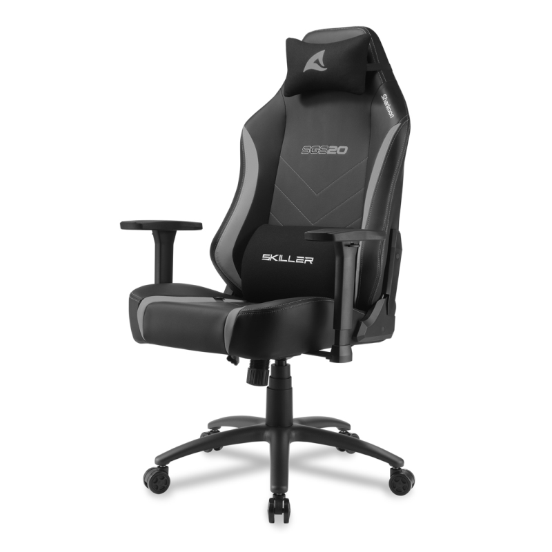SILLA GAMING SHARKOON SGS20 NEGRO-GRIS SILLA GAMING SHARKOON SGS20 NEGRO-GRIS