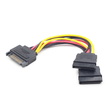 CABLE ALIMENTACION GEMBIRD SATA PLANO 0,15M