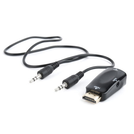 ADAPTADOR GEMBIRD HDMI A VGA HEMBRA CON 3,5MM AUDIO 0,15M