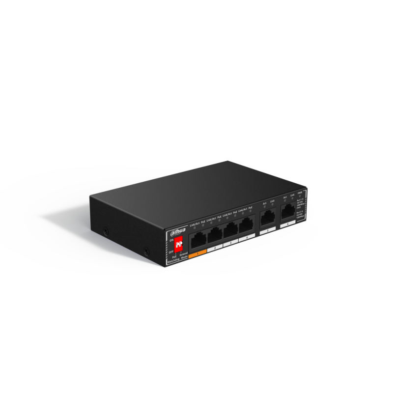 SWITCH IT DAHUA DH-SG1006P 6-PORT UNMANAGED DESKTOP GIGABIT SWITCH 4-PORT POE SWITCH IT DAHUA DH-SG1006P 6-PORT UNMANAGED DESKTOP GIGABIT SWITCH 4-PORT POE