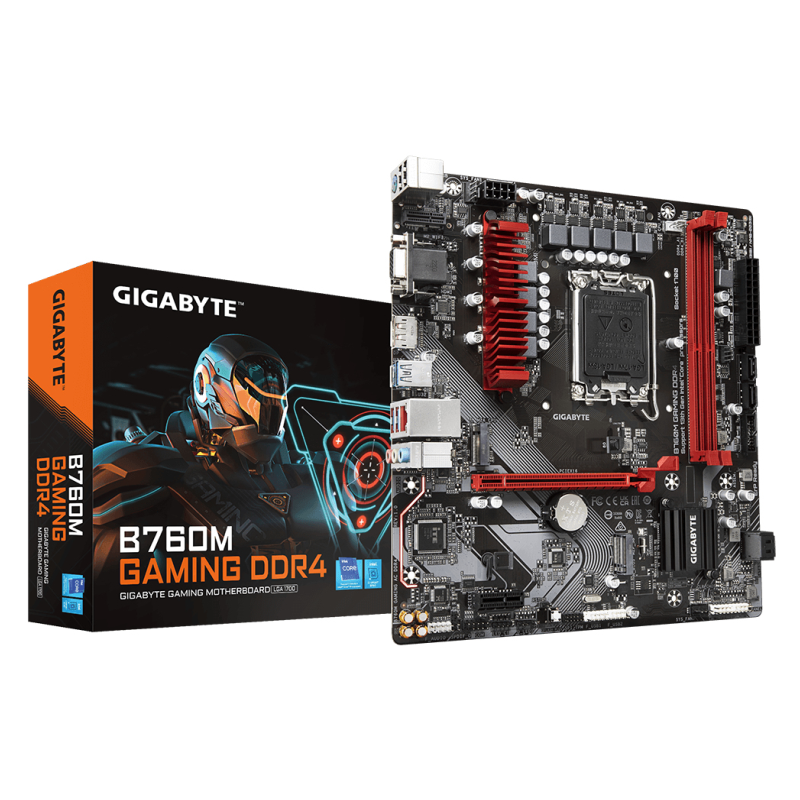 PLACA BASE GIGABYTE B760M GAMING 1700 MATX 2XDDR4 PLACA BASE GIGABYTE B760M GAMING 1700 MATX 2XDDR4