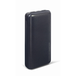 POWERBANK GEMBIRD 20000mAh 1x microUSB A 2x USB-A NEGRO
