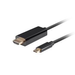 CABLE USB-C A HDMI LANBERG MACHO-MACHO 4K 60HZ 1M NEGRO