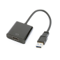 CABLE ADAPTADOR GEMBIRD USB 3-0 MACHO A HDMI HEMBRA NEGRO CABLE ADAPTADOR GEMBIRD USB 3-0 MACHO A HDMI HEMBRA NEGRO