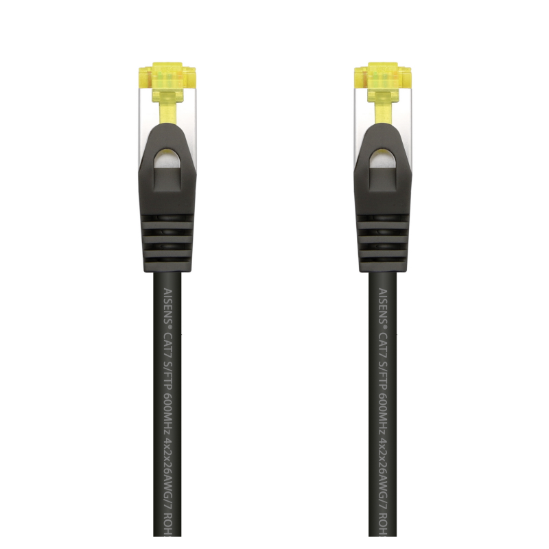 CABLE RED AISENS LATIGUILLO RJ45 LSZH CAT-7 SFTP PIMF 0-5M NEGRO CABLE RED AISENS LATIGUILLO RJ45 LSZH CAT-7 SFTP PIMF 0-5M NEGRO