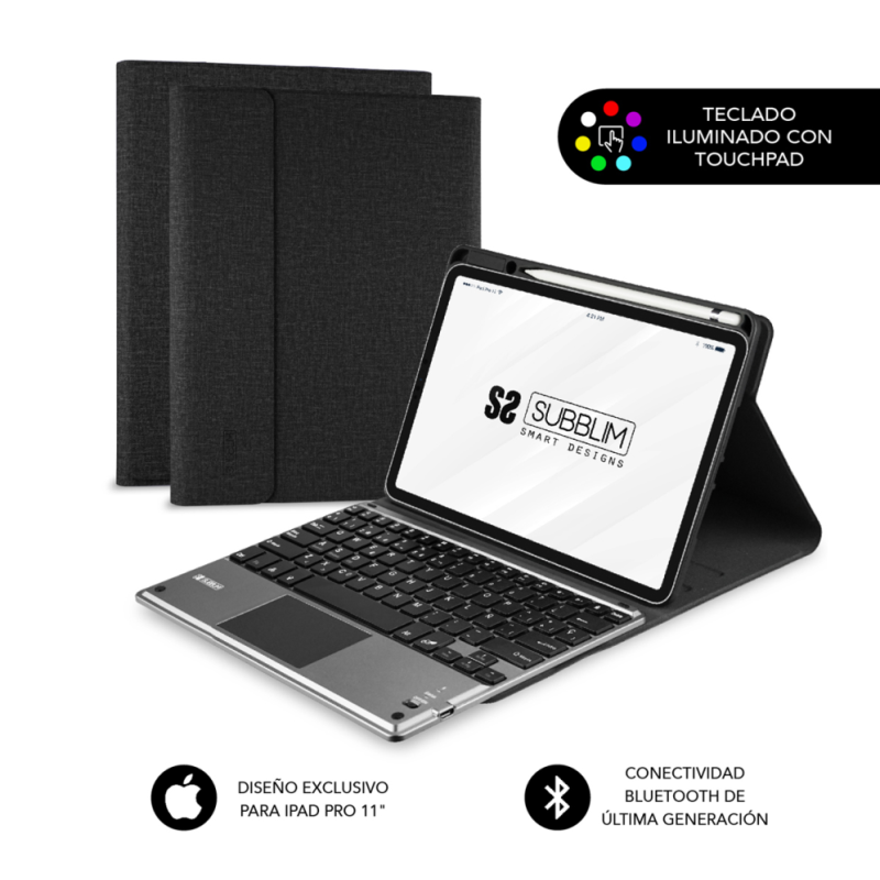 FUNDA TABLET SUBBLIM KEYTAB PRO BL BT TOUCHPAD IPAD PRO 11 2020 FUNDA TABLET SUBBLIM KEYTAB PRO BL BT TOUCHPAD IPAD PRO 11 2020