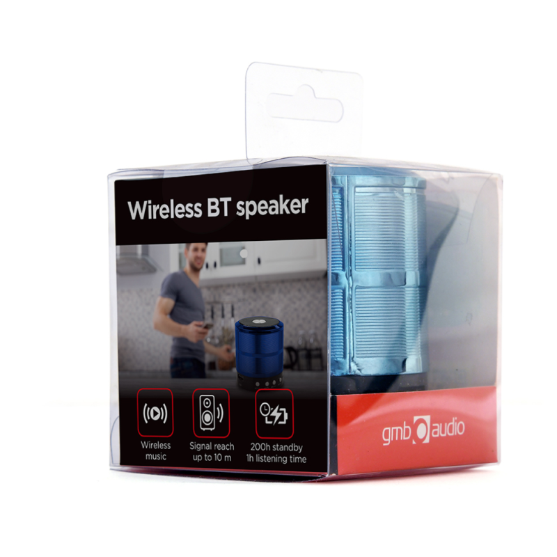 ALTAVOZ PORTATIL GEMBIRD SPK-BT-08-B 3W RMS BLUETOOTH AZUL ALTAVOZ PORTATIL GEMBIRD SPK-BT-08-B 3W RMS BLUETOOTH AZUL