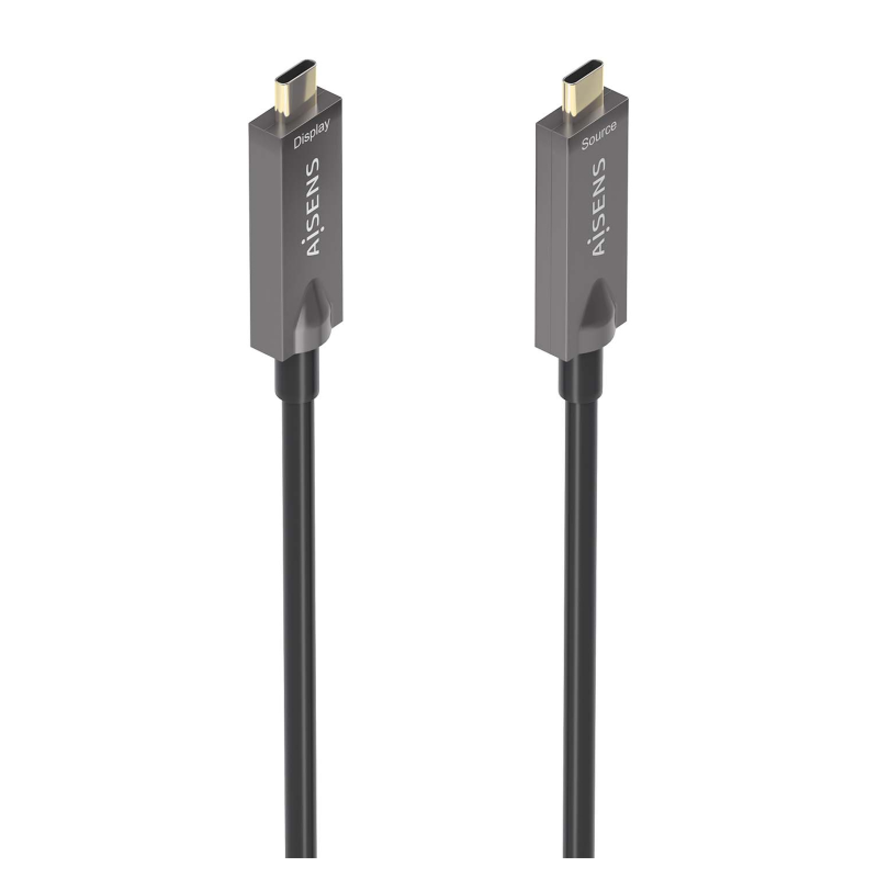 Cable USB 3-1 Tipo-C Aisens A157-0883- USB Tipo-C Macho - USB Tipo-C Macho- Hasta 60W- 10Gbps- 15m- Negro Cable USB 3-1 Tipo-C Aisens A157-0883- USB Tipo-C Macho - USB Tipo-C Macho- Hasta 60W- 10Gbps- 15m- Negro