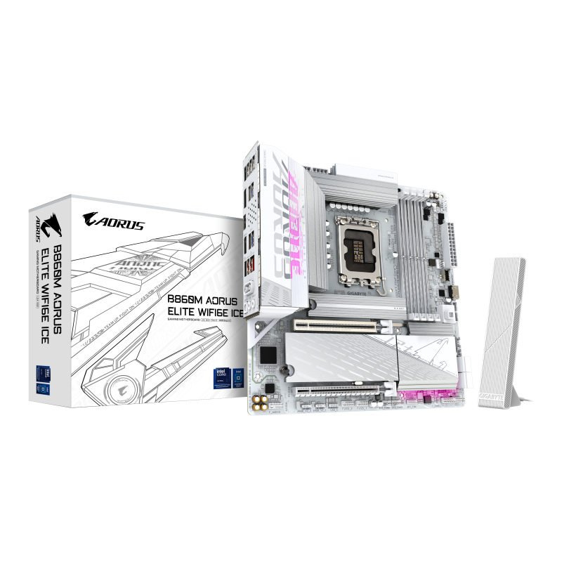 PLACA BASE GIGABYTE B860M A ELT WF6E ICE 1-0 PLACA BASE GIGABYTE B860M A ELT WF6E ICE 1-0