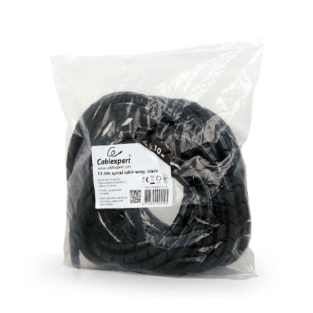 CABLE GEMBIRD 12MM SPIRAL WRAP 10M NEGRO