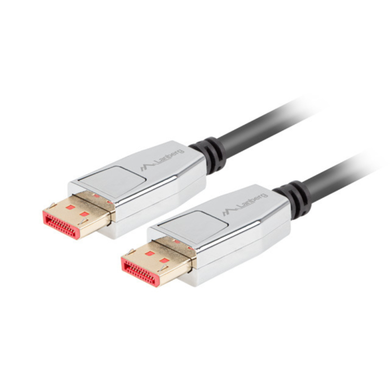 CABLE DISPLAYPORT LANBERG 20 PIN V1-4 8K 1M NEGRO CABLE DISPLAYPORT LANBERG 20 PIN V1-4 8K 1M NEGRO
