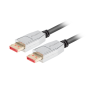 CABLE DISPLAYPORT LANBERG 20 PIN V1-4 8K 1M NEGRO CABLE DISPLAYPORT LANBERG 20 PIN V1-4 8K 1M NEGRO