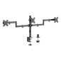 SOPORTE MONITOR AISENS MESA ECO GIRA INCLI 3 MONI 10KG (3 PIV 2 BRAZOS)13"-27" SOPORTE MONITOR AISENS MESA ECO GIRA INCLI 3 MONI 10KG (3 PIV 2 BRAZOS)13"-27"