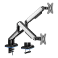 SOPORTE MONITOR AISENS MESA RGB GAMING CONTRAPESO MONITOR(3 PIV 2 BRAZOS)17"-32" SOPORTE MONITOR AISENS MESA RGB GAMING CONTRAPESO MONITOR(3 PIV 2 BRAZOS)17"-32"